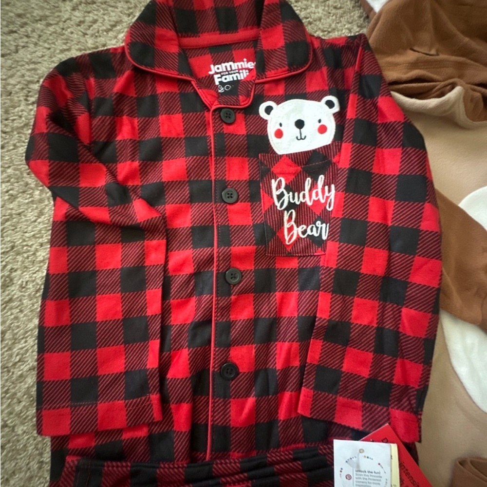 Toddler boy clothes chriamas pj’s 4